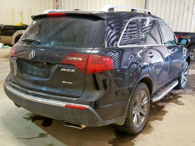 2HNYD2H76AH002833 - 2010 ACURA MDX ADVANC BLACK photo 4