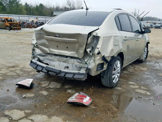 3N1AB61EX9L614701 - 2009 NISSAN SENTRA 2.0 BEIGE photo 4