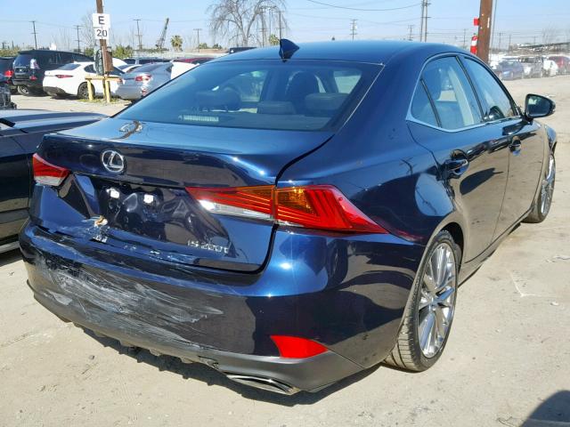 JTHBA1D20H5052460 - 2017 LEXUS IS 200T BLUE photo 4