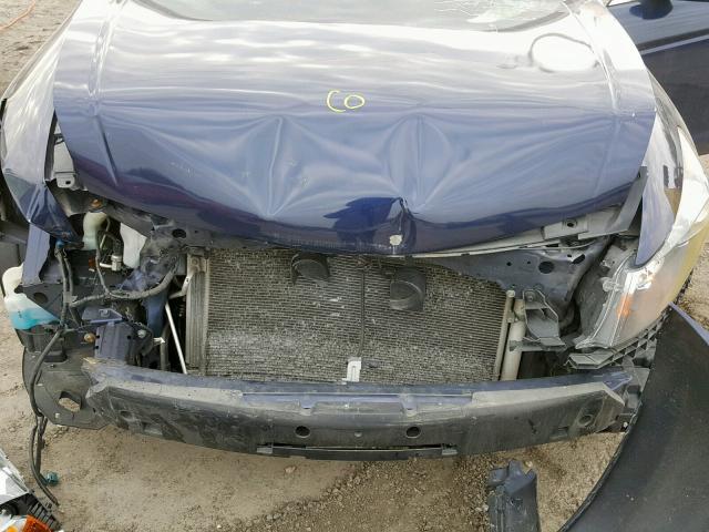 1HGCP2F81CA005726 - 2012 HONDA ACCORD EXL BLUE photo 7