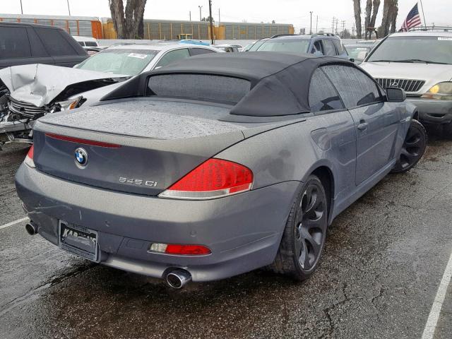 WBAEK73425B328892 - 2005 BMW 645 CI AUT GRAY photo 4