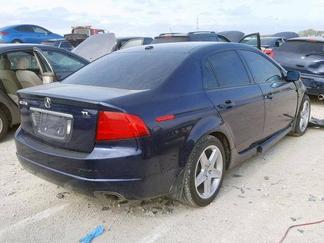 19UUA65546A021332 - 2006 ACURA 3.2TL BLUE photo 4