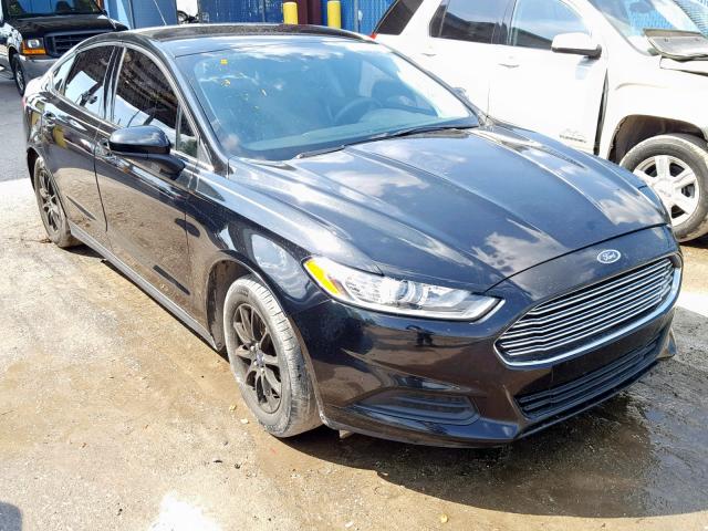 1FA6P0G73F5112933 - 2015 FORD FUSION S BLACK photo 1