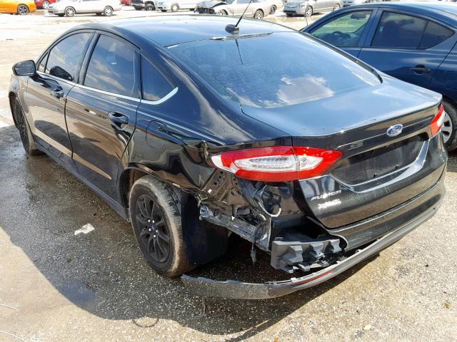 1FA6P0G73F5112933 - 2015 FORD FUSION S BLACK photo 3