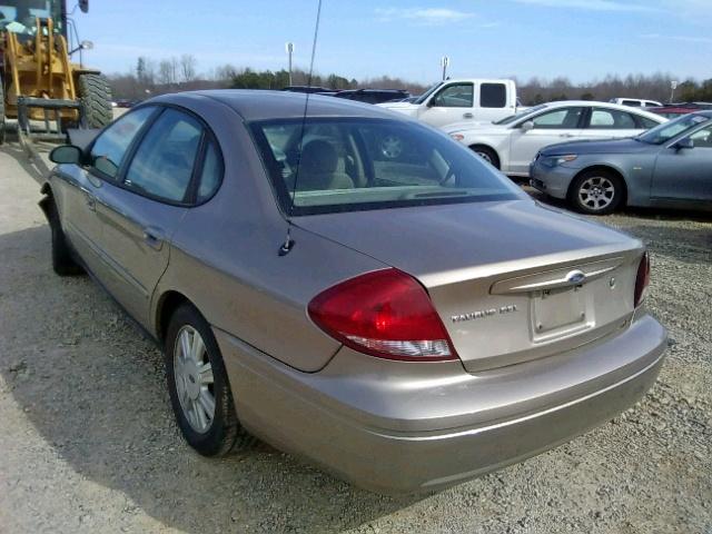 1FAHP56U07A100566 - 2007 FORD TAURUS SEL GOLD photo 3