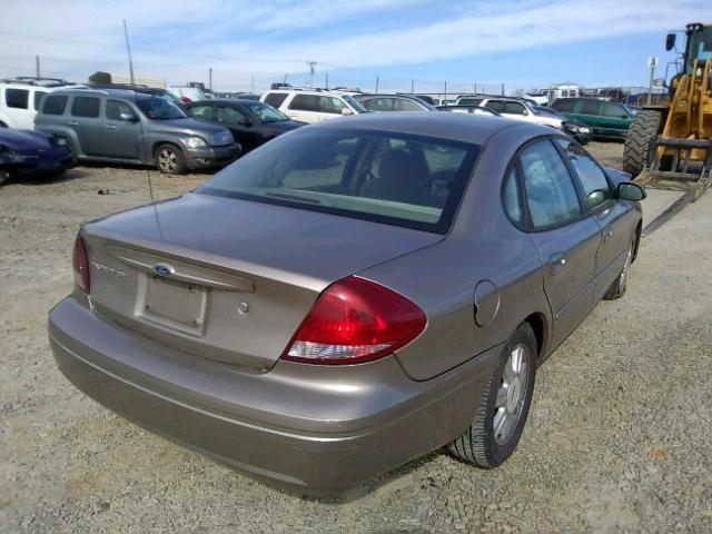 1FAHP56U07A100566 - 2007 FORD TAURUS SEL GOLD photo 4