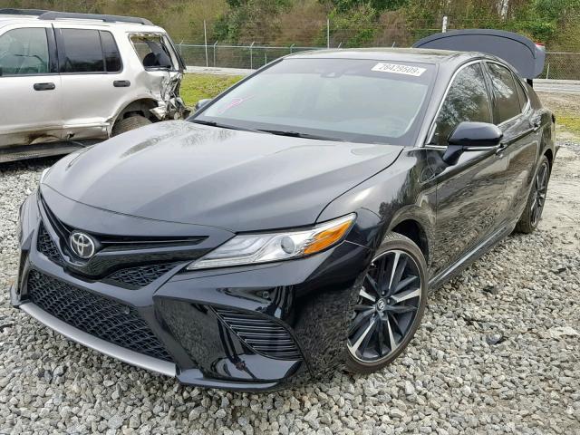 4T1B61HKXJU048856 - 2018 TOYOTA CAMRY XSE BLACK photo 2