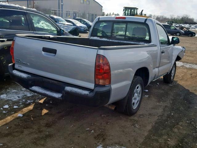 5TFNX4CN0DX027454 - 2013 TOYOTA TACOMA SILVER photo 4