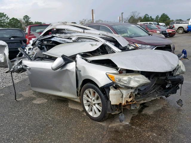 4T1BD1FK4CU045317 - 2012 TOYOTA CAMRY HYBR SILVER photo 1