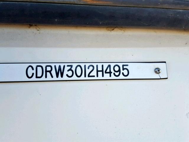 CDRW3012H495 - 1995 CARV 390 AFT CA WHITE photo 10