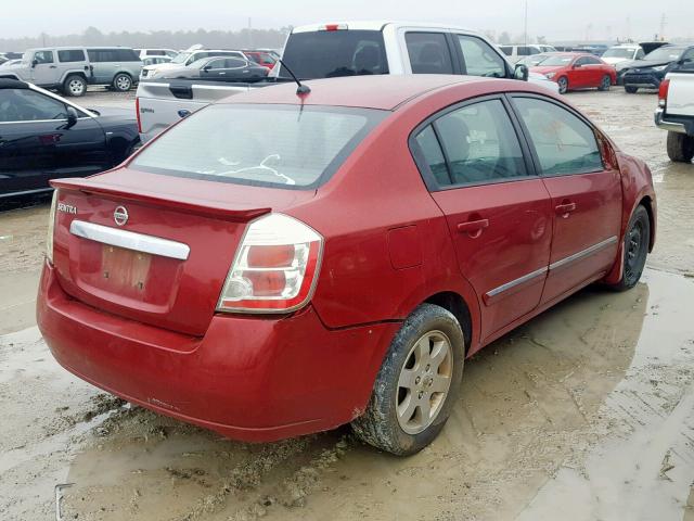 3N1AB6AP5CL705920 - 2012 NISSAN SENTRA 2.0 BURGUNDY photo 4