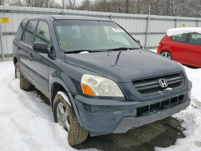 2HKYF18164H596499 - 2004 HONDA PILOT LX GRAY photo 1