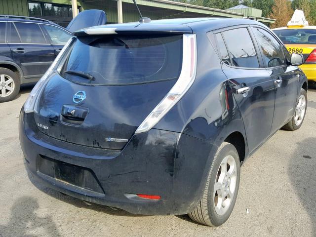 JN1AZ0CP7CT017368 - 2012 NISSAN LEAF SV BLACK photo 4