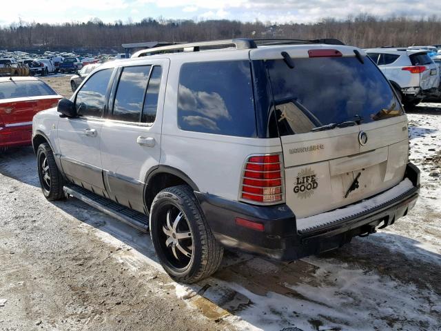 4M2DU86K23ZJ48951 - 2003 MERCURY MOUNTAINEE WHITE photo 3