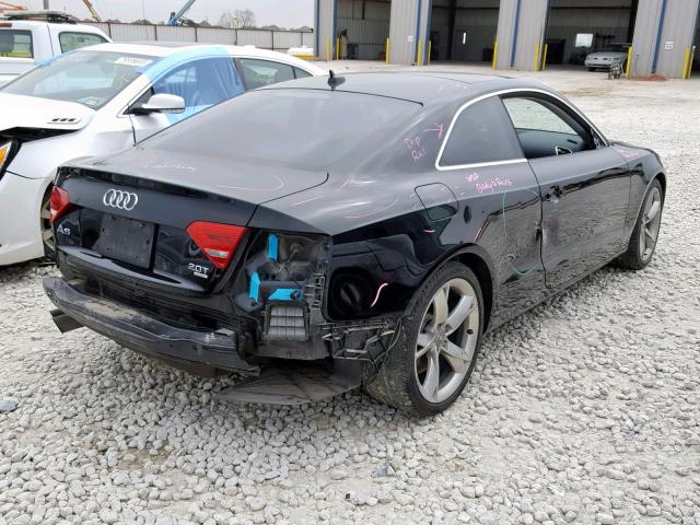 WAUVFAFR6CA046718 - 2012 AUDI A5 PRESTIG BLACK photo 4