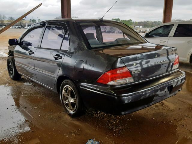 JA3AJ26E63U085387 - 2003 MITSUBISHI LANCER ES BLACK photo 3