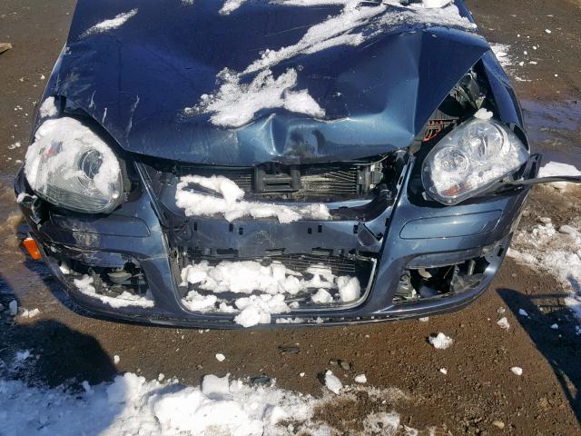 3VWAL7AJ4AM060046 - 2010 VOLKSWAGEN JETTA TDI BLUE photo 9