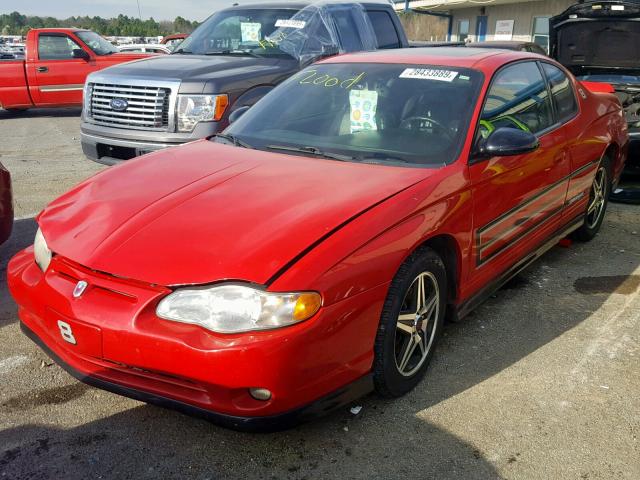 2G1WZ121749359247 - 2004 CHEVROLET MONTE CARL RED photo 2