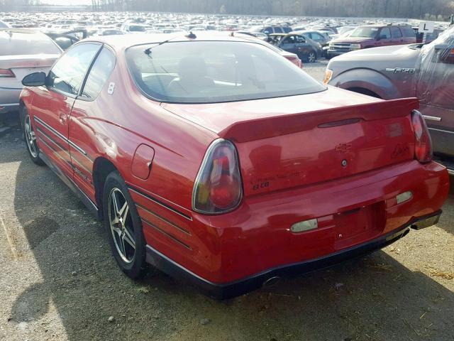 2G1WZ121749359247 - 2004 CHEVROLET MONTE CARL RED photo 3