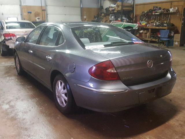 2G4WD532551265626 - 2005 BUICK LACROSSE C GRAY photo 3