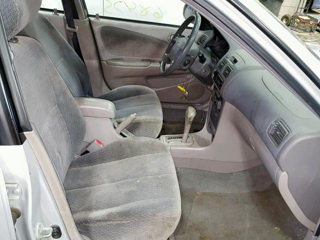 1NXBR12E92Z569210 - 2002 TOYOTA COROLLA CE SILVER photo 5