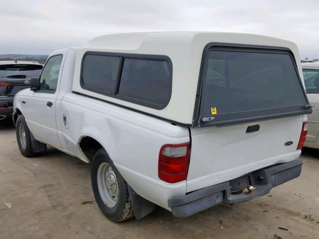 1FTYR10D42PB62094 - 2002 FORD RANGER WHITE photo 3