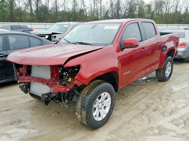 1GCGSCEN6J1237599 - 2018 CHEVROLET COLORADO L MAROON photo 2