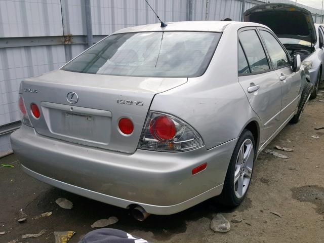 JTHBD182X10004324 - 2001 LEXUS IS 300 SILVER photo 4