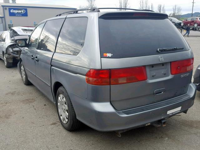 2HKRL1858YH610067 - 2000 HONDA ODYSSEY LX BLUE photo 3