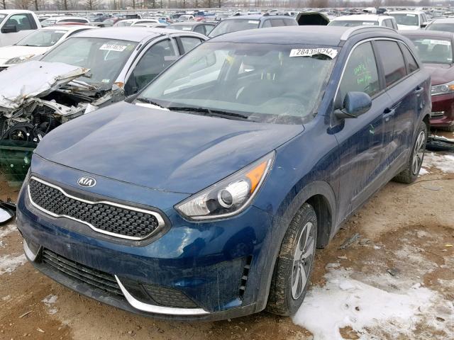 KNDCB3LCXH5090030 - 2017 KIA NIRO FE BLUE photo 2