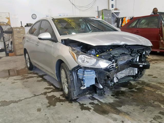 3KPC24A37JE010492 - 2018 HYUNDAI ACCENT SE SILVER photo 1