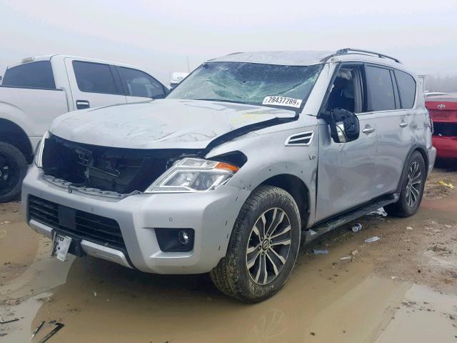 JN8AY2ND0H9000886 - 2017 NISSAN ARMADA SV SILVER photo 2