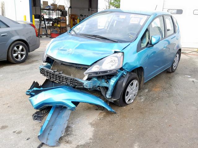 JHMGE8H36DC048280 - 2013 HONDA FIT BLUE photo 2