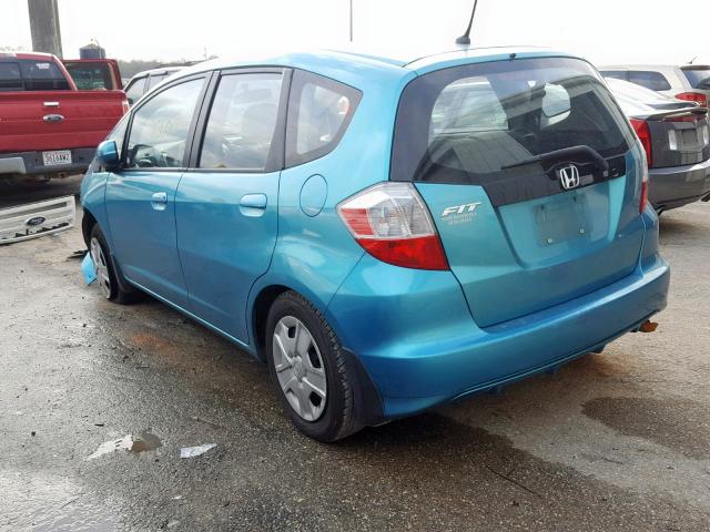 JHMGE8H36DC048280 - 2013 HONDA FIT BLUE photo 3