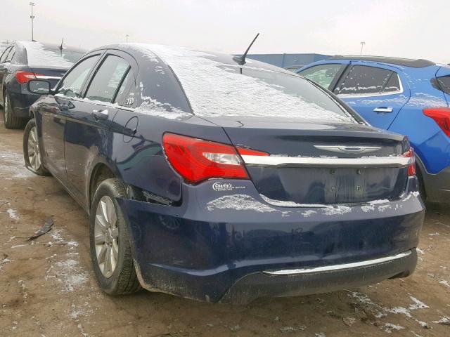 1C3CCBBBXDN653155 - 2013 CHRYSLER 200 TOURIN BLUE photo 3