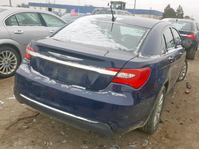 1C3CCBBBXDN653155 - 2013 CHRYSLER 200 TOURIN BLUE photo 4