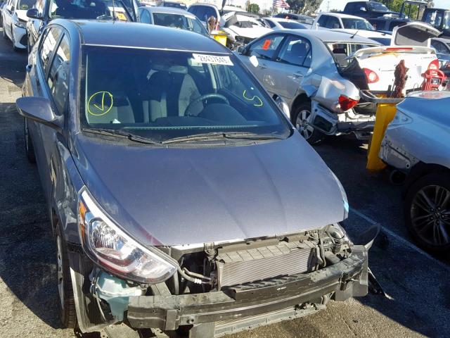 KMHCT5AE9GU285954 - 2016 HYUNDAI ACCENT SE GRAY photo 1