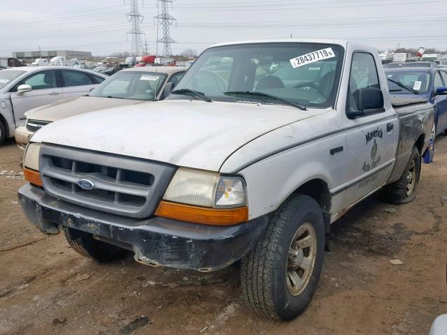 1FTYR10C2YPB26419 - 2000 FORD RANGER WHITE photo 2