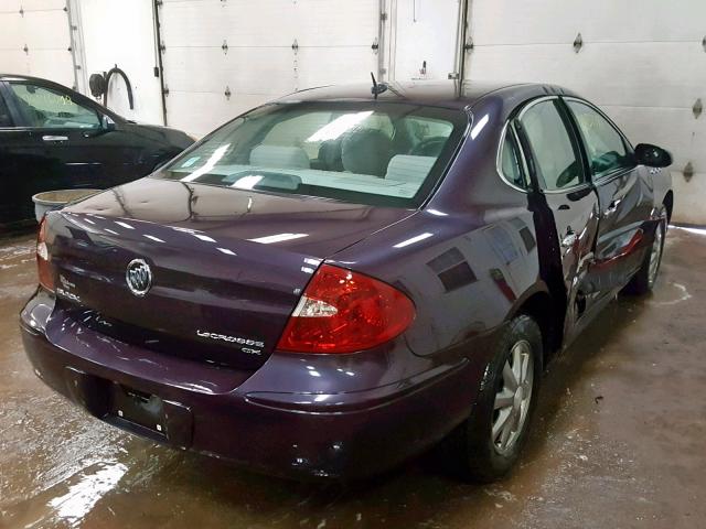 2G4WC582671128418 - 2007 BUICK LACROSSE C PURPLE photo 4