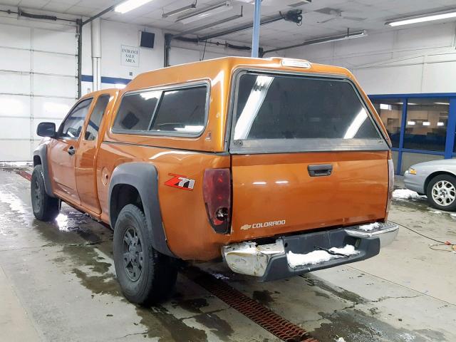 1GCDS196158152046 - 2005 CHEVROLET COLORADO ORANGE photo 3