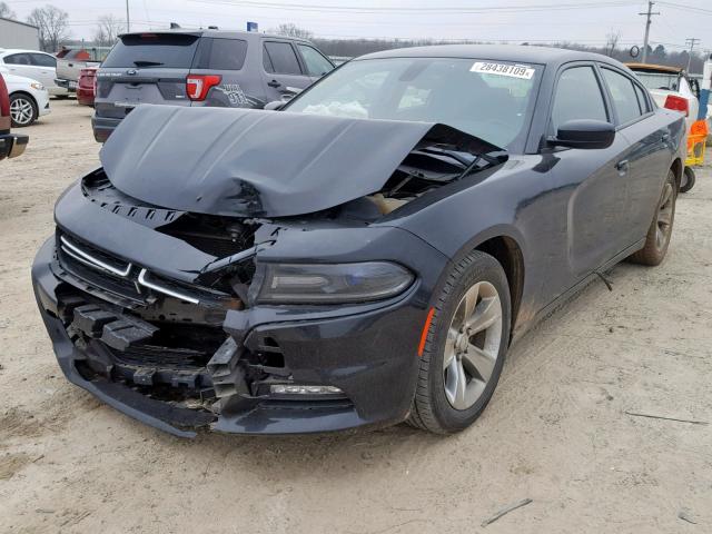 2C3CDXHG4GH174014 - 2016 DODGE CHARGER SX BLACK photo 2