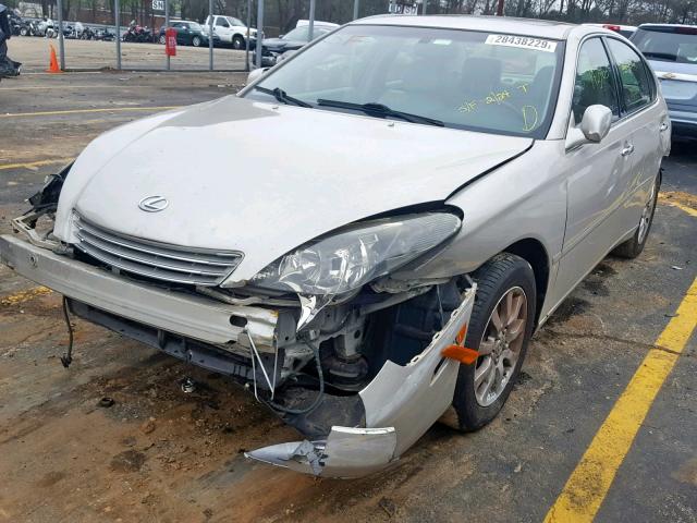 JTHBF30G430092724 - 2003 LEXUS ES 300 SILVER photo 2