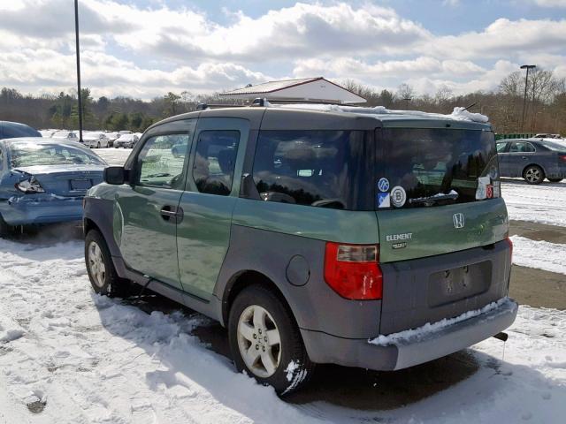 5J6YH28524L016593 - 2004 HONDA ELEMENT EX GREEN photo 3