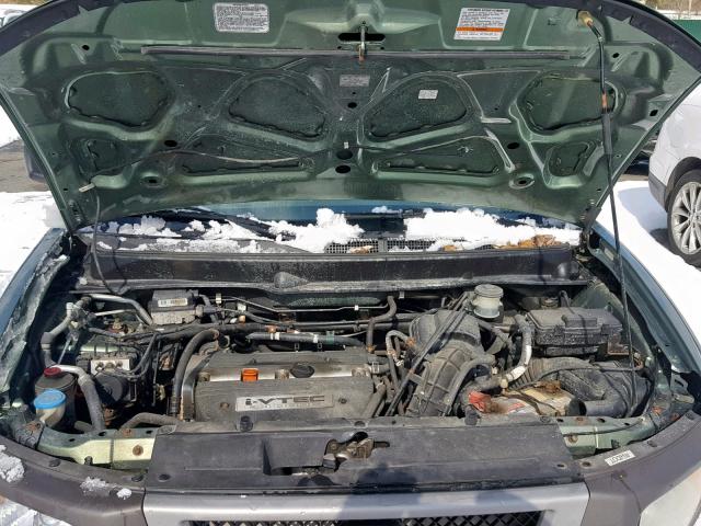 5J6YH28524L016593 - 2004 HONDA ELEMENT EX GREEN photo 7