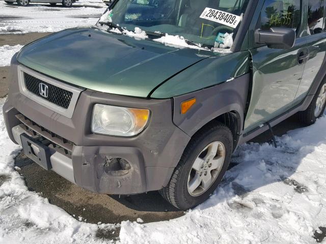 5J6YH28524L016593 - 2004 HONDA ELEMENT EX GREEN photo 9