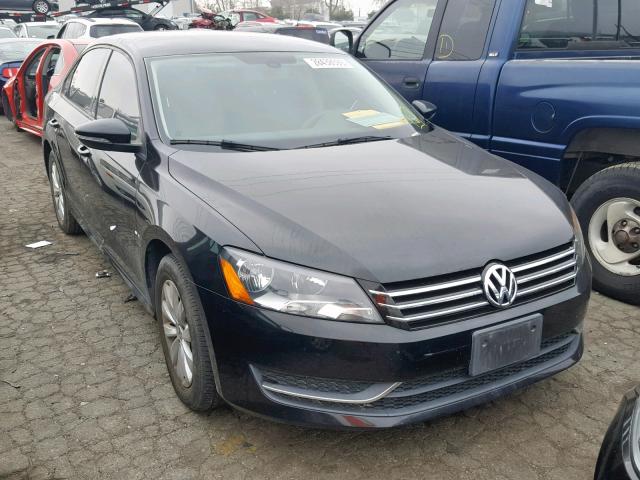 1VWAP7A32CC081293 - 2012 VOLKSWAGEN PASSAT S BLACK photo 1