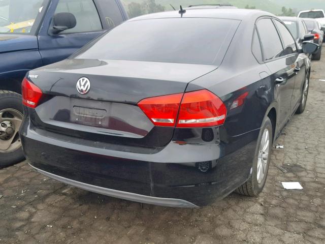 1VWAP7A32CC081293 - 2012 VOLKSWAGEN PASSAT S BLACK photo 4