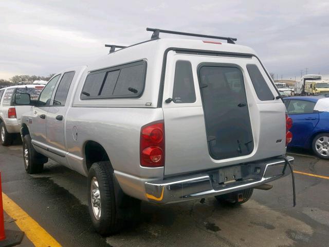 1D7KS28D07J596503 - 2007 DODGE RAM 2500 S SILVER photo 3