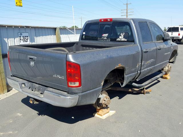 1D7KS28C46J187815 - 2006 DODGE RAM 2500 S GRAY photo 4