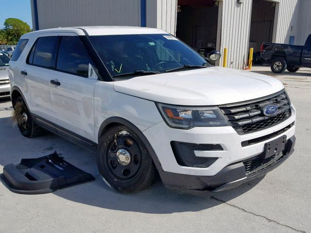 1FM5K8AR9GGC26014 - 2016 FORD EXPLORER P WHITE photo 1